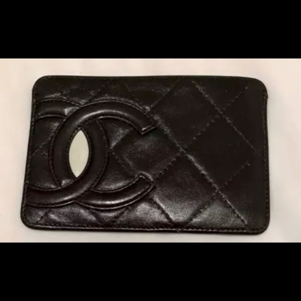 CC Lambskin Reposhed Credit Card Holder